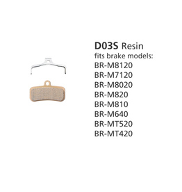 Shimano BR-M8020 Resin Pads & Spring D03S-RX