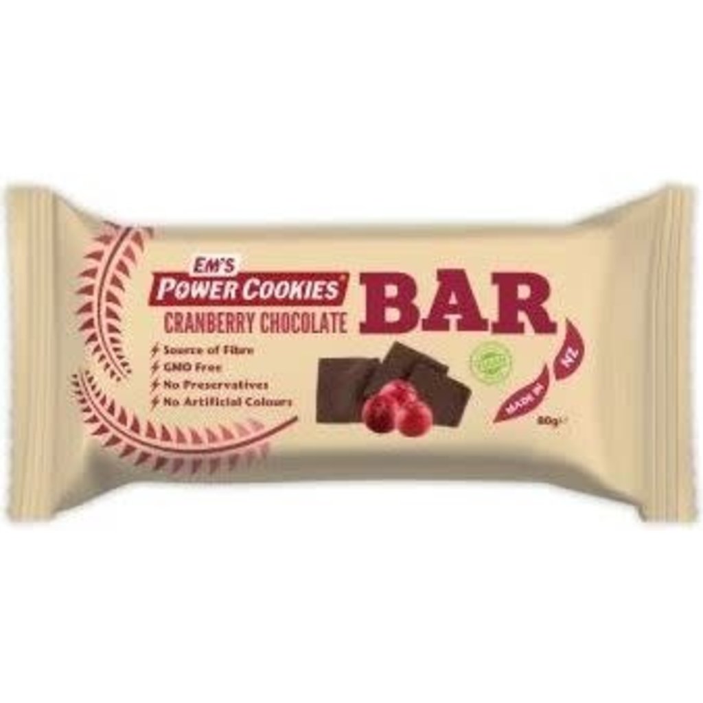 Em's Power Station Em's Power Cookie - Cranberry Chocolate bar