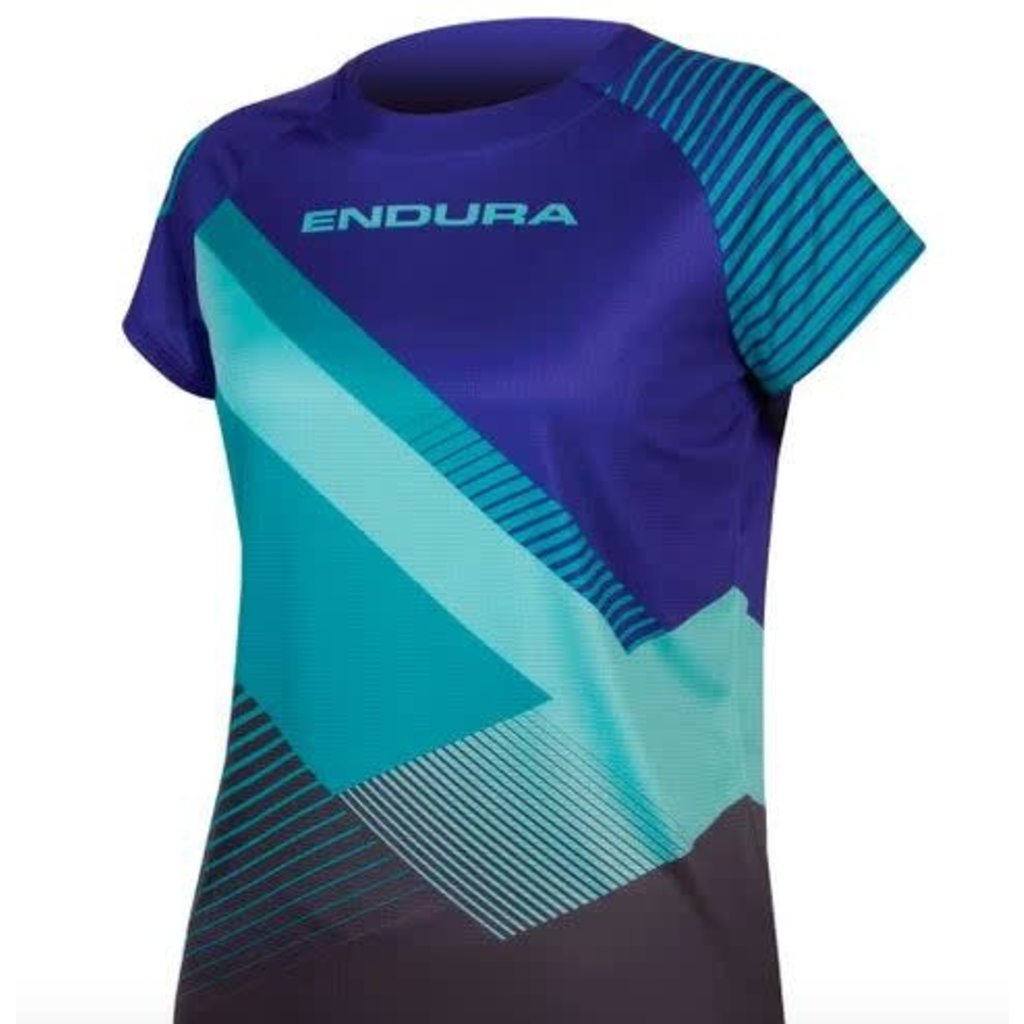 ENDURA Endura Single Track Print Womans - Cobalt Blue