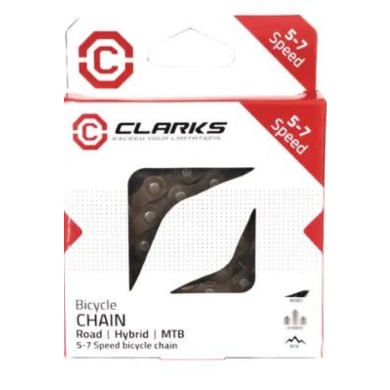 Clarks Clarks 5-7 Speed Bike Chain- 116L Brown with  Connect Link