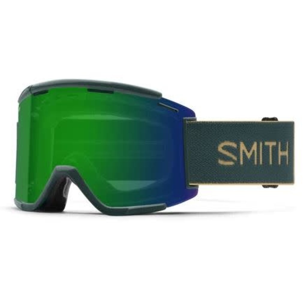 Smith Smith Squad XL MTB Goggles Spruce/Safari- ChromaPop Green Mirror