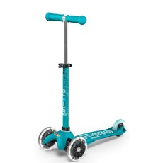 Mini Micro Micro Mini Deluxe LED 3 Wheel Scooter - Aqua