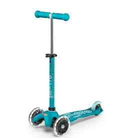 Mini Micro Micro Mini Deluxe LED 3 Wheel Scooter - Aqua