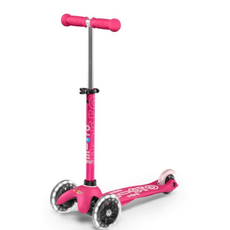 Micro Micro Mini Deluxe LED 3 Wheel Scooter - Pink