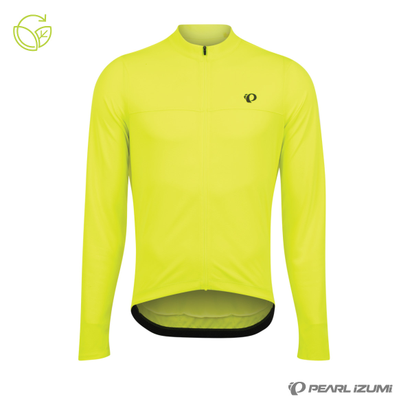 Pearl Izumi Quest LS Jersey- Screaming Yellow The Bike Place