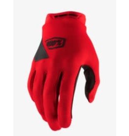 100% 100% Ridecamp Gel Long Gloves - Red M