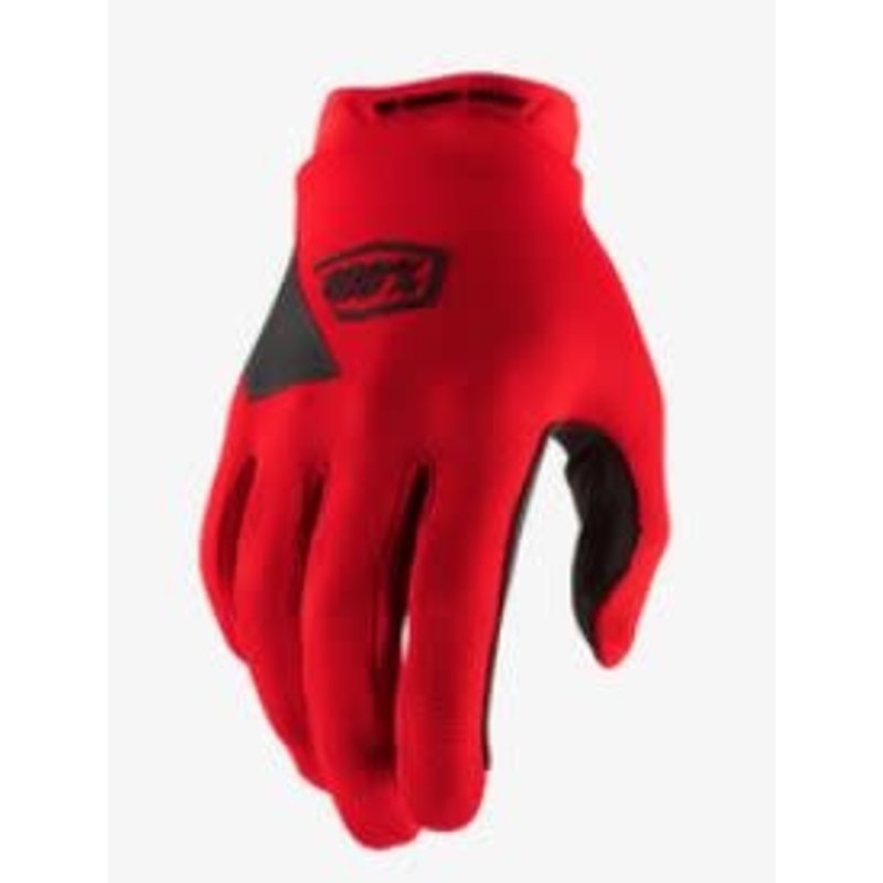 100% 100% Ridecamp Gel Long Gloves - Red M