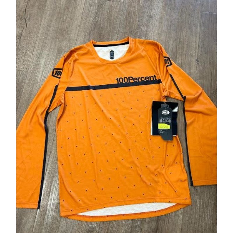 100% 100% Airmatic Long Sleeve Jersey - Terracotta M