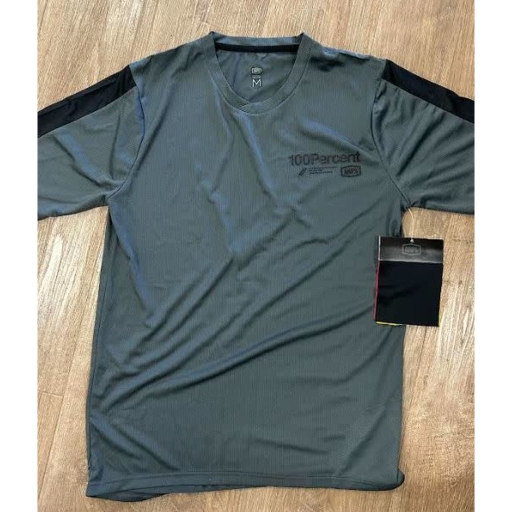 100% 100% Ridecamp Short Sleeve Jersey - Charcoal M