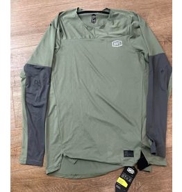 100% 100% Celium Long Sleeve Jersey - Army M