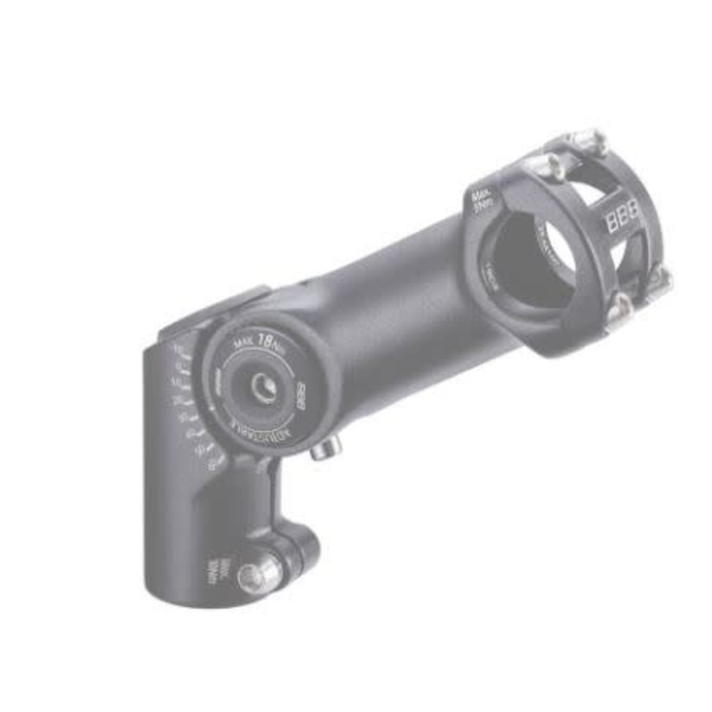 BBB BBB Highfix Adjustable Stem 25.4 Black 80mm
