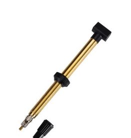 BBB BBB Tubeless Valves 80mm Removable Core Set - Brass and Black