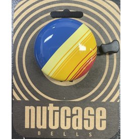 Jet Black Nutcase Large Bell- Blue/Yellow/Red