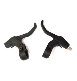 BIKELANE Brake levers, Resin with steel insert, BLACK (direct pull (v-Brake) 2 finger ), pair