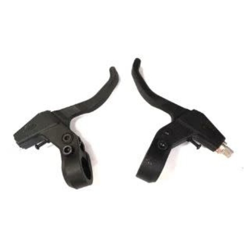 BIKELANE Brake levers, Resin with steel insert, BLACK (direct pull (v-Brake) 2 finger ), pair