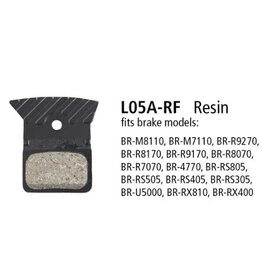 Shimano L05A-RF Resin Pad W/FIN & Spring (sold as one end a L and a R)