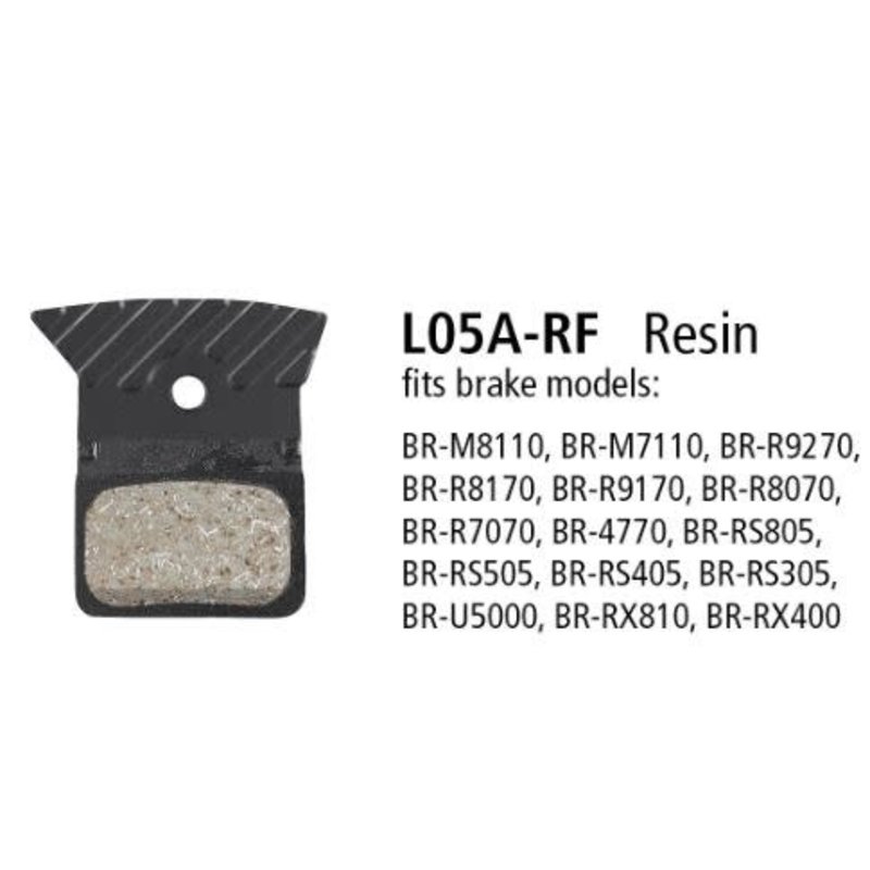 Shimano L05A-RF Resin Pad W/FIN & Spring (sold as one end a L and a R)