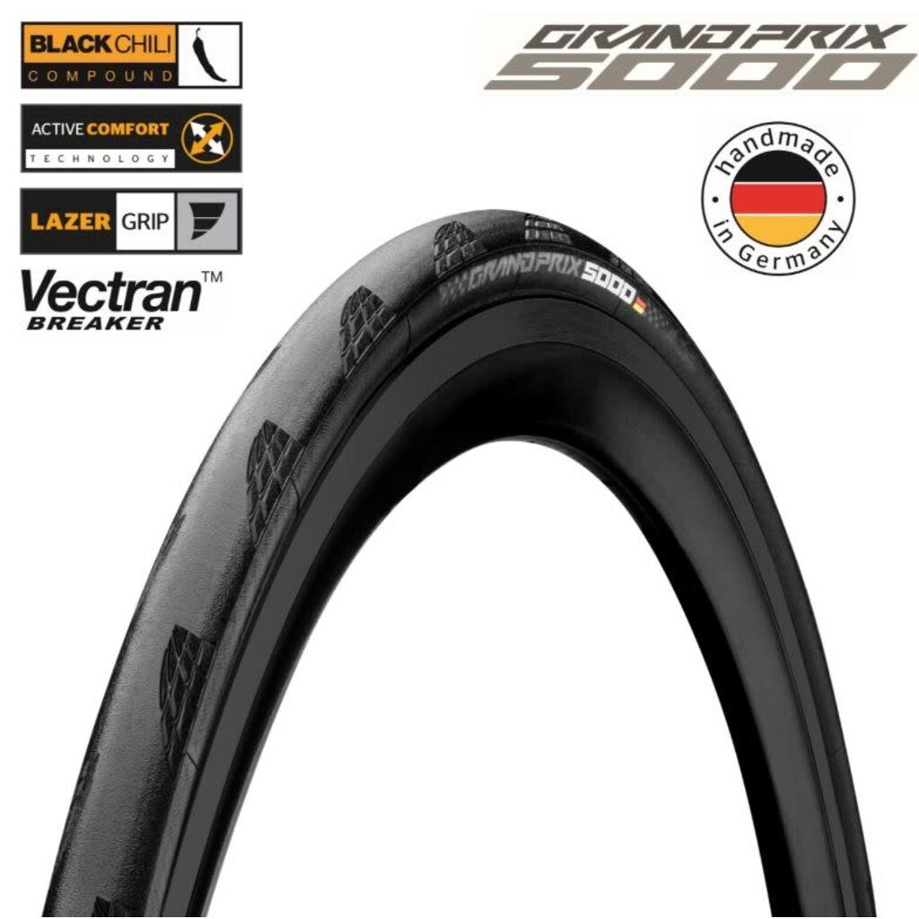CONTINENTAL Continental  GP5000 FLD 700 x 30 E50 - Black