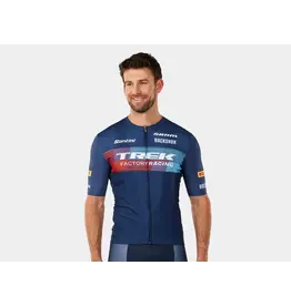 Trek Santini Trek Factory Racing Men’s Team Replica Cycling Jersey - Blue