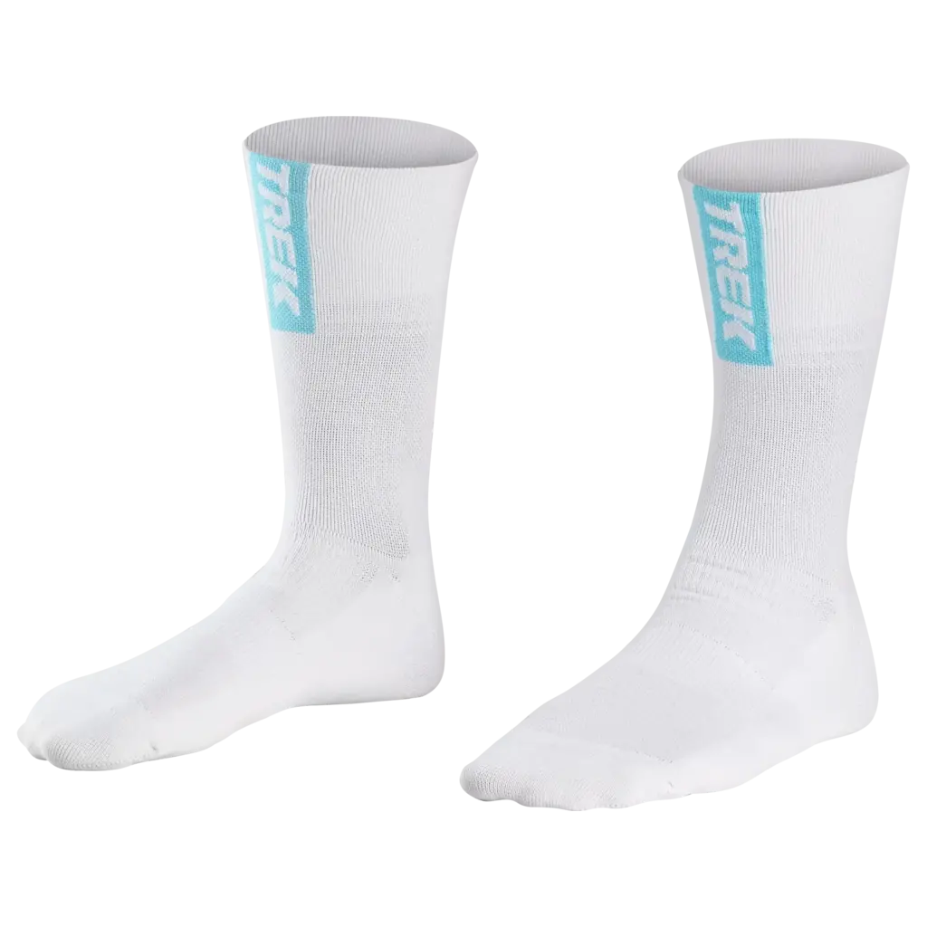 Trek Santini Trek-Segafredo Women's Team Cycling Socks - White/Blue