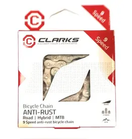 Clarks Clarks Chain 9 Speed  - Silver - Anti Rust - w/Connect Link