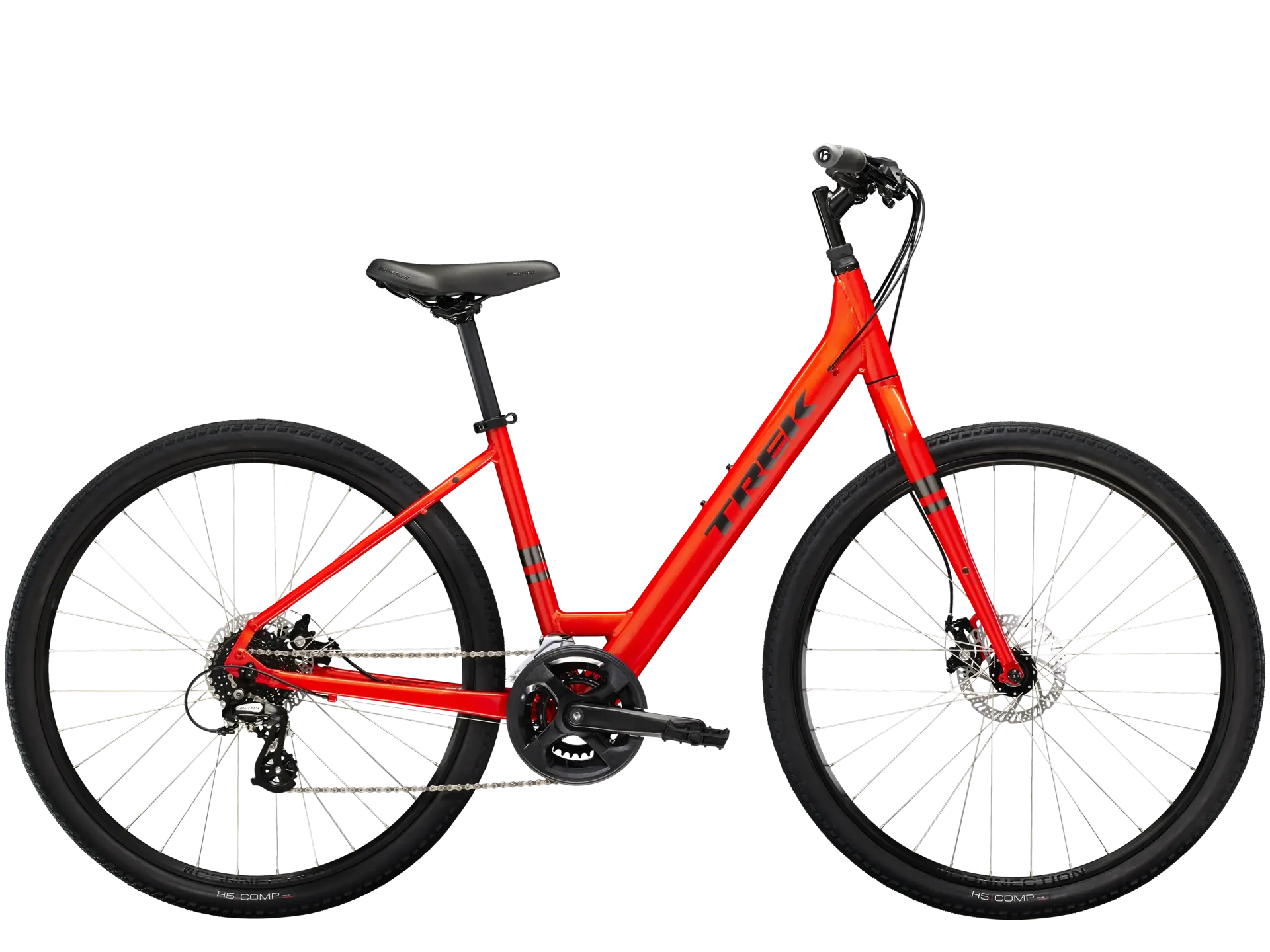 Trek Verve 1 Lowstep Disc Lava Red The Bike Place