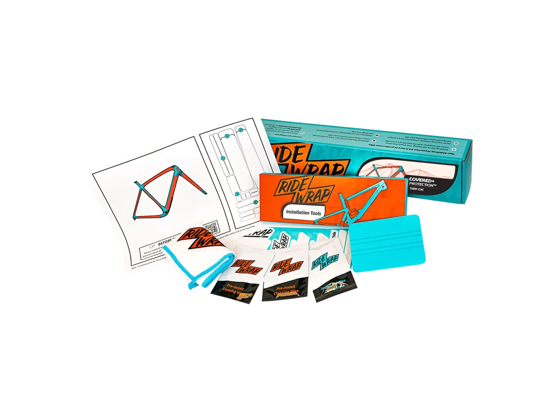 Ridewrap Matte Covered Frame Protection Kit Designed To Fit 2022 Trek