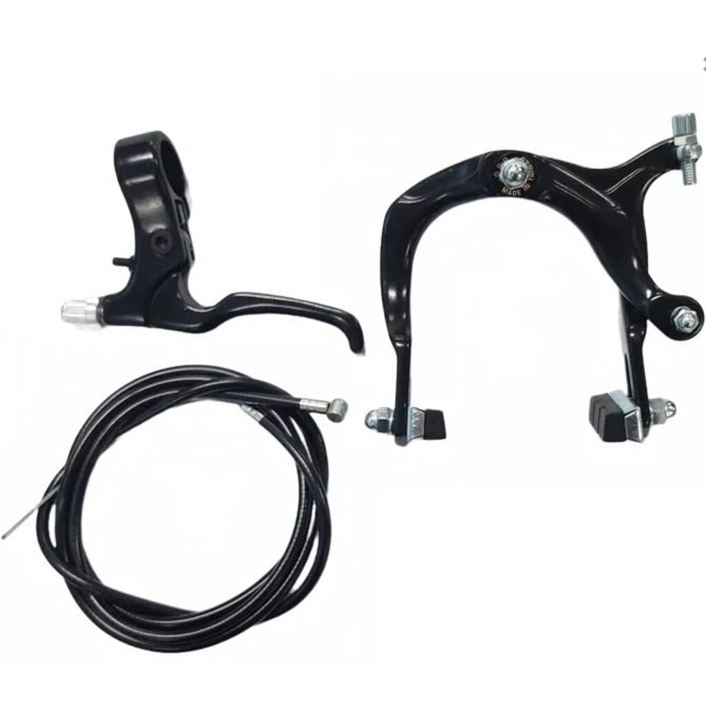 BIKELANE BMX Brake Set- 2 Finger Brake Lever with Rear Brake Caliper