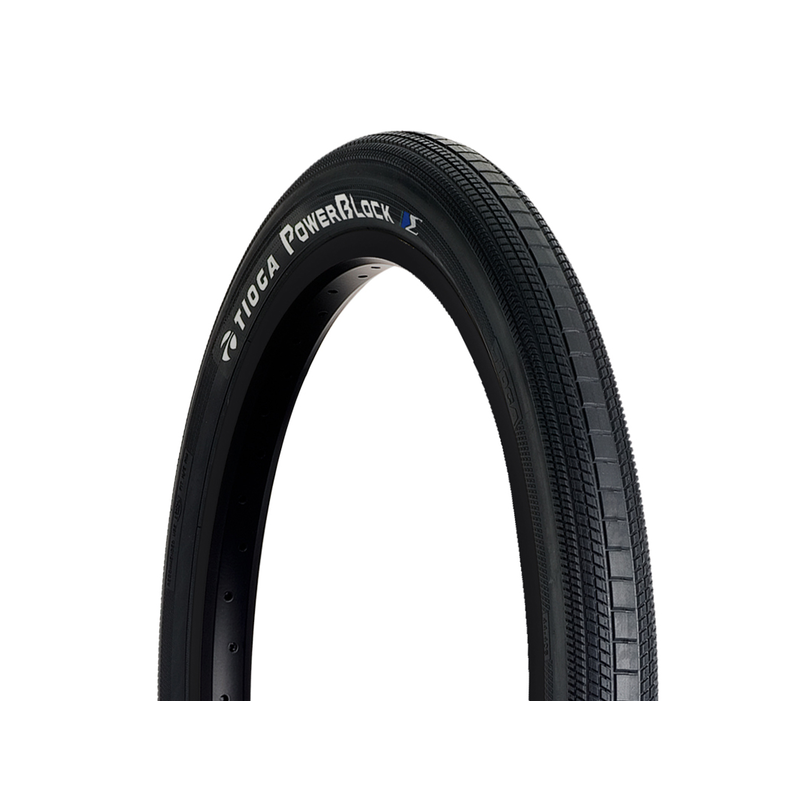 Tioga Tioga PowerBlock BMX Tyre 20 x 1.85- Black