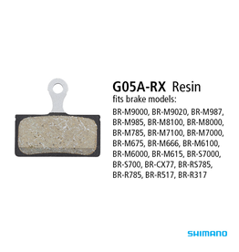 Shimano Shimano BR-M9000 Resin Pad & Spring (G05A-RX)