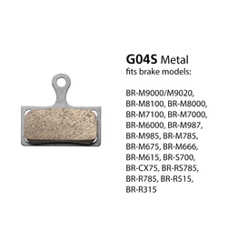 Shimano Shimano BR-M8000 Metal Pad & Spring (G04S)