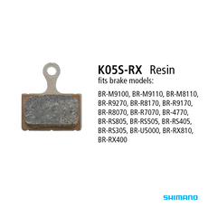 Shimano Shimano BR-R9270 Resin Pad & Spring (K05S-RX)