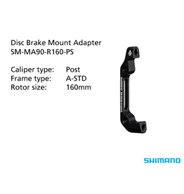 Shimano SM-MA90-R160-Ps Adapter 160mm Caliper: Post Mount: A-STD Rear