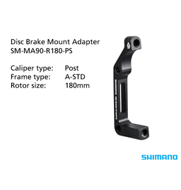 Shimano SM-MA90-R180-PS Adapter 180mm Caliper: Post Mount: A-STD Rear