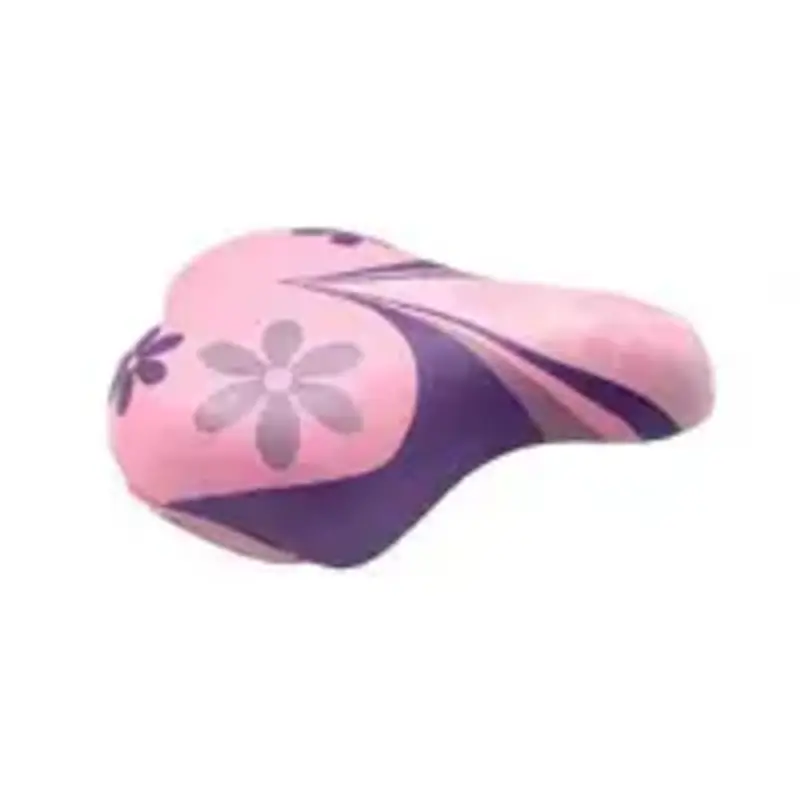 Saddle Junior, 180mm x 145mm, with Clamp - Pink/Purple