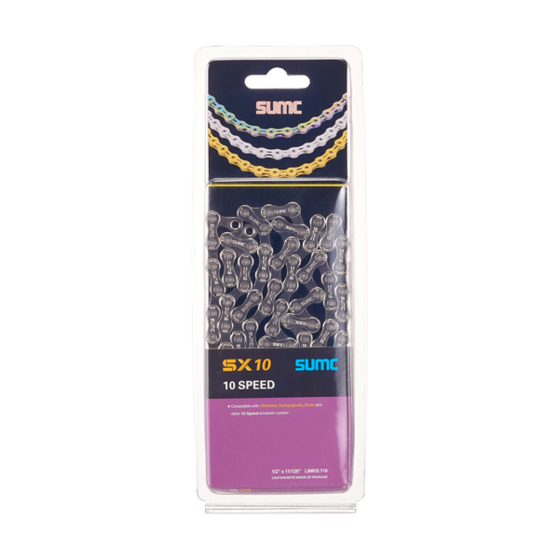 SUMC SUMC Chain 10 Speed (1/2"x 1/128") 116 Links -Silver
