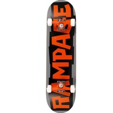 Rampage Rampage Block Logo Complete Skateboard - Orange /Grey 8