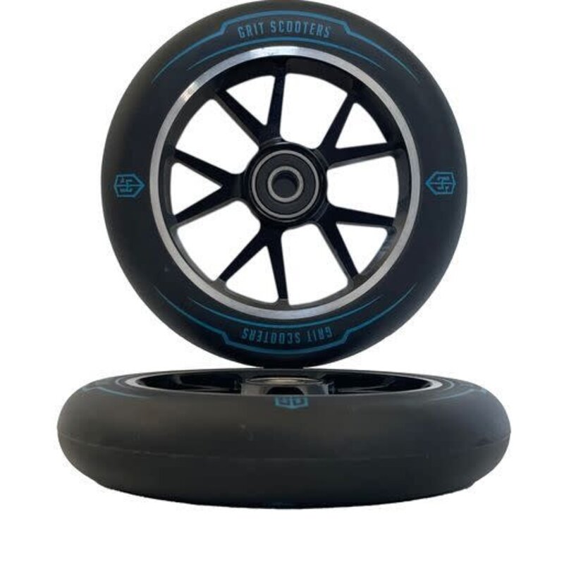 Grit Grit Black/Black 120 x 30mm Scooter Wheels (Pair)