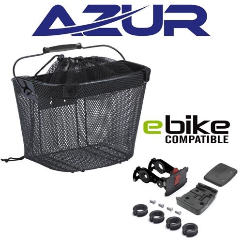 AZUR Quick Release Shopper eBike Mesh Basket The Bike Place