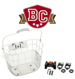 Bikecorp Front Basket Mesh - Quick Release - White