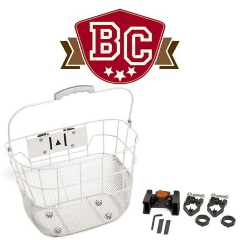 Bikecorp Front Basket Mesh - Quick Release - White