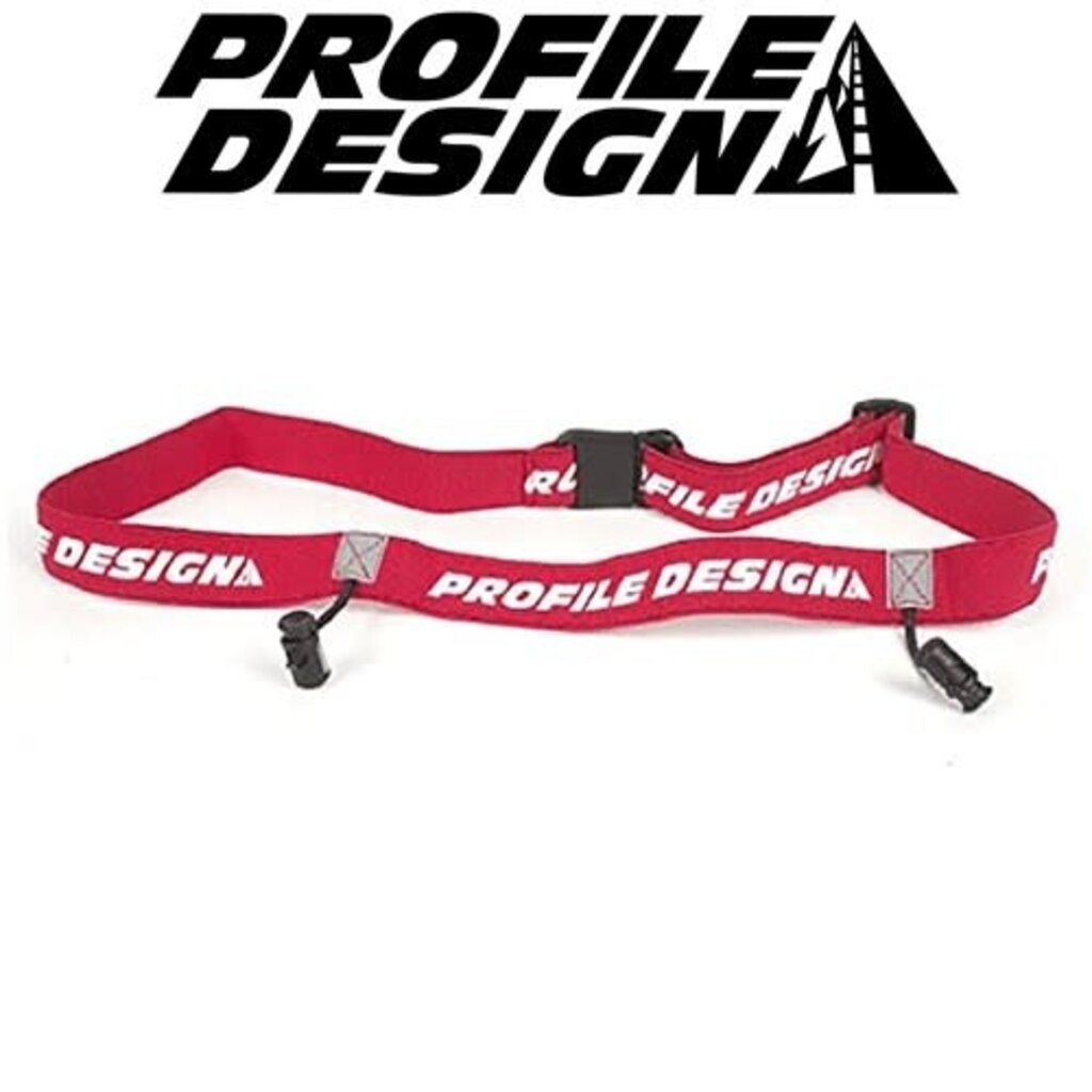 PROFILE DESIGN Profile Design Race Number Belts - Red