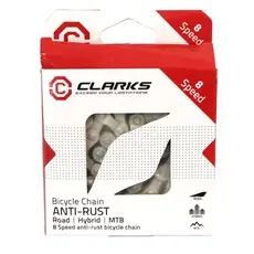 Clarks Clarks Chain 8 Speed Silver Anti Rust - w/Connect Link