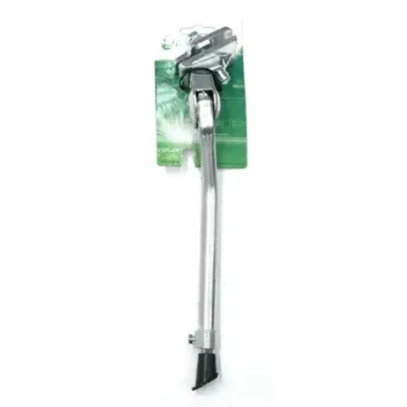KICKSTAND 20-28 Adjustable, Centre Mount, Alloy SILVER, with extra long bolt