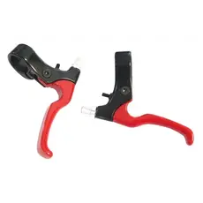 BIKELANE BRAKE LEVERS - For Caliper Brake, 2 Finger Type, Alloy, RED (Sold In Pairs)