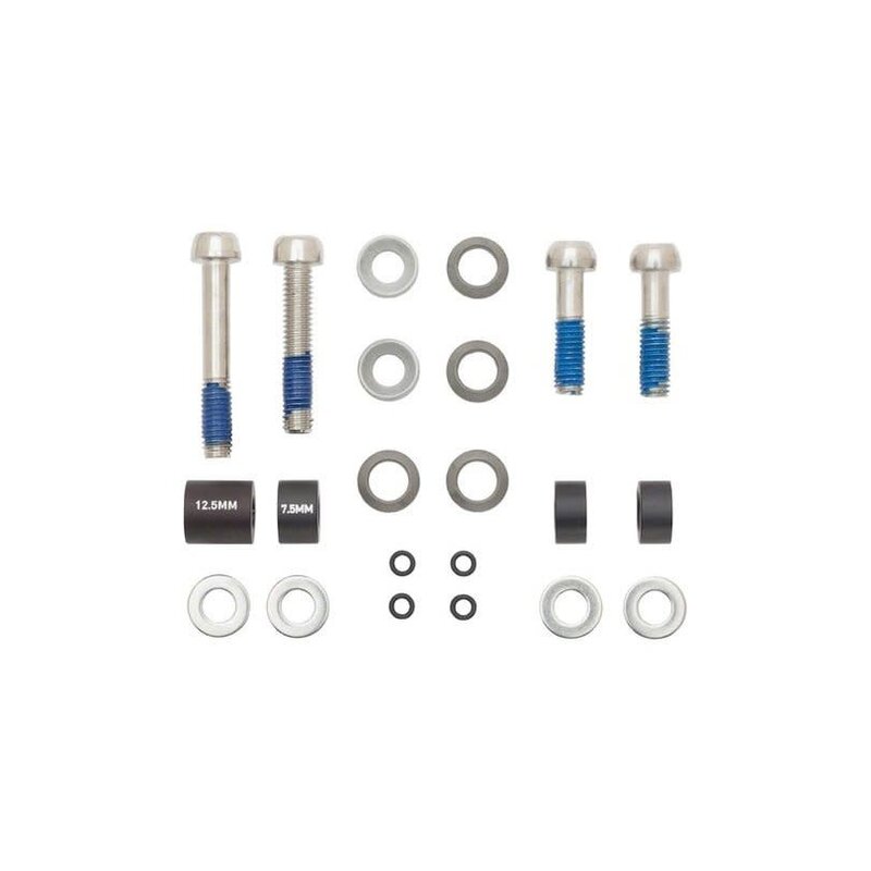 SRAM SRAM Disc Brake Bolt & Spacer Kit Post Mount 10mm TI (CPS)