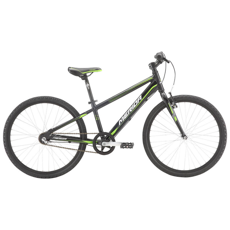 Merida 21 Matts J24 Lite Boys 24" - Matte Black (Green/White)