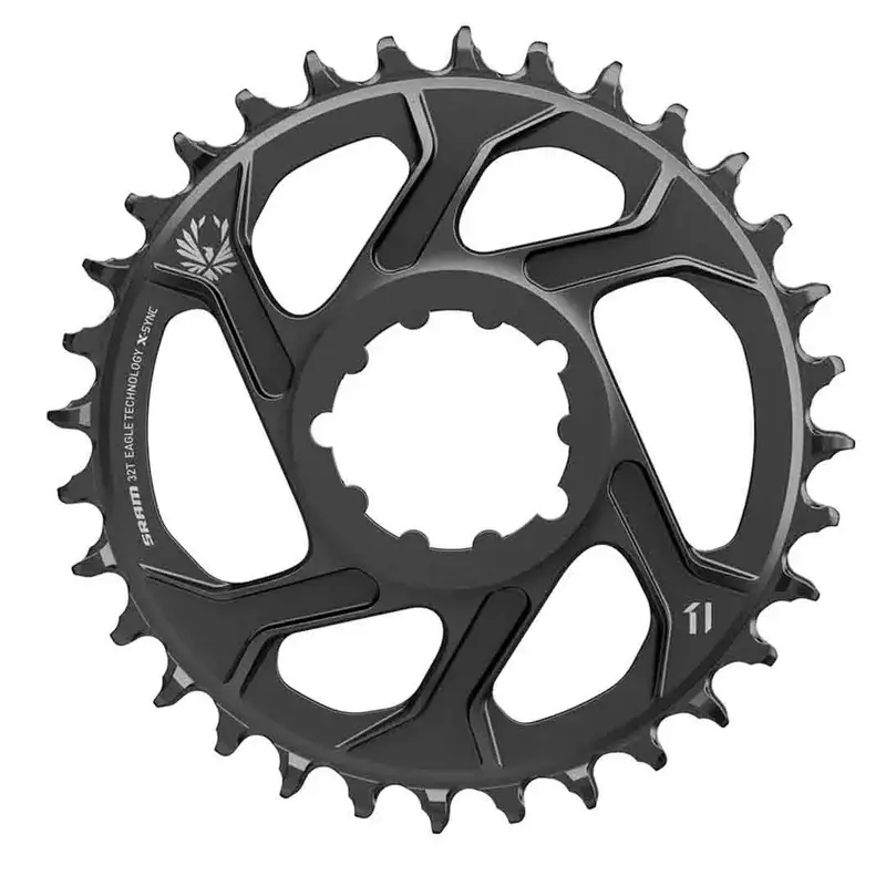 SRAM CR 1X12 CF 34T DM 3 OFF B Black Chainring X-Sync 34 Tooth Direct Mount 3mm Boost Cold Forged
