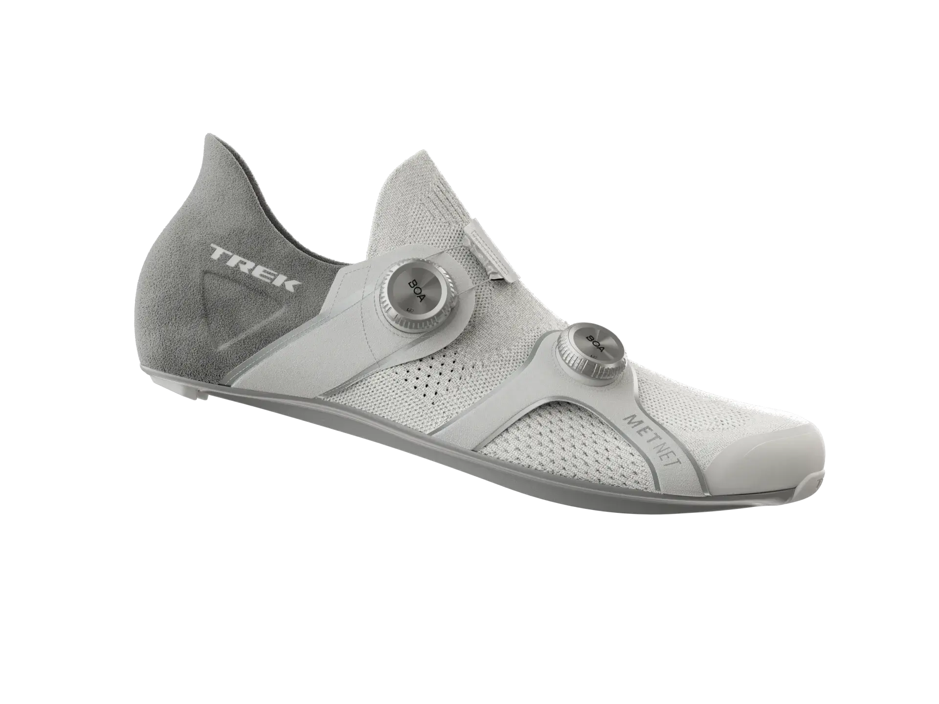 Trek RSL Knit Road Cycling Shoes White/Silver - The Bike Place