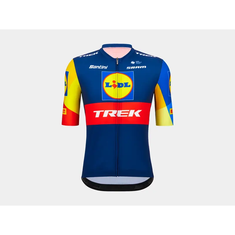 Trek Santini Lidl-Trek Replica Race Jersey Dark Blue/Yellow